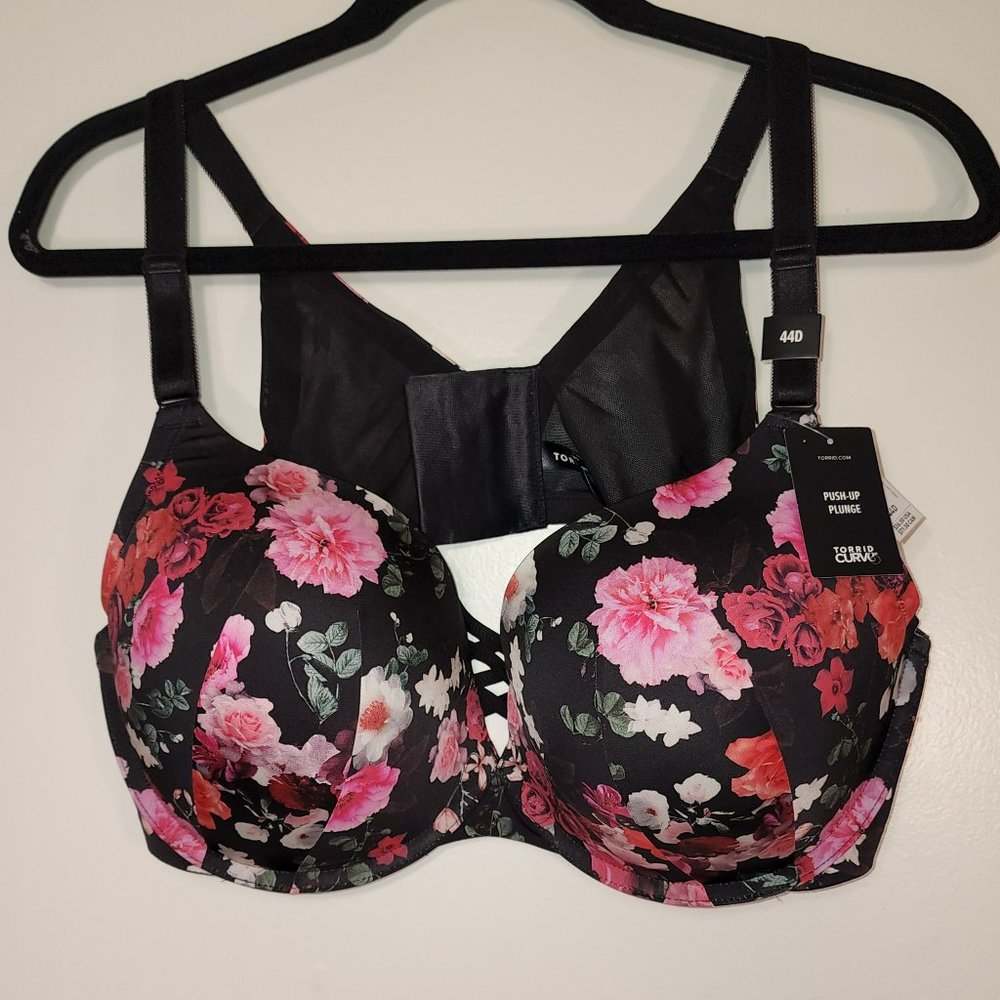 Torrid mariah floral corset bra NWT size 44D